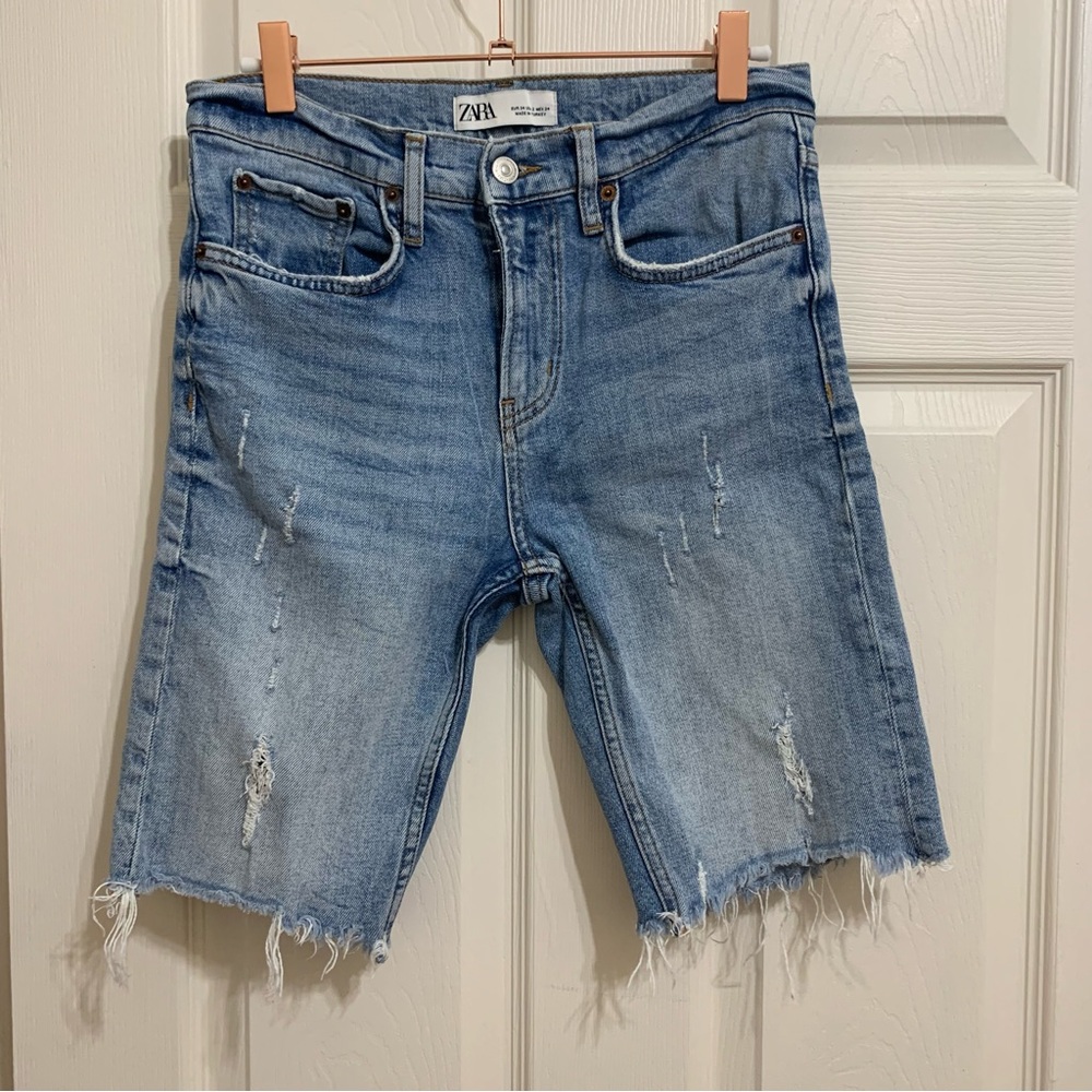 Zara Denim Bermuda Shorts